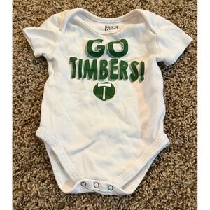 MLS Unisex White Baby Portland Timbers Soccer Team Bodysuit 6-9 Months